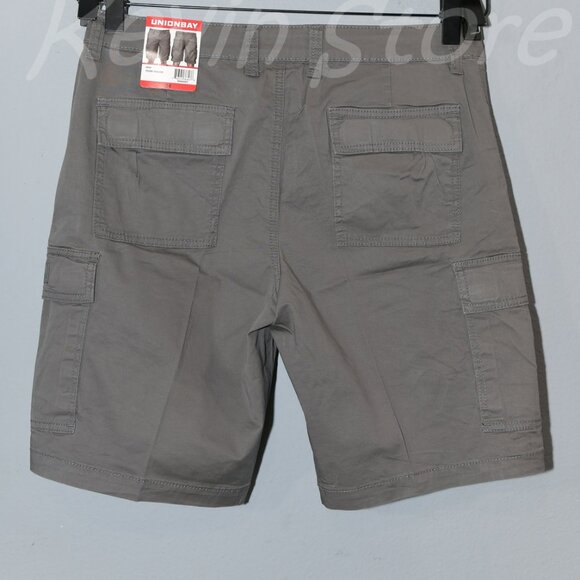 2 pairs , Tan , Gray Union Bay Men's Cargo Shorts.Price is for 2 - Picture 2 of 12